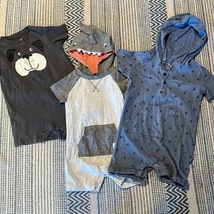 18 Month Shorts Buttoned Onepieces